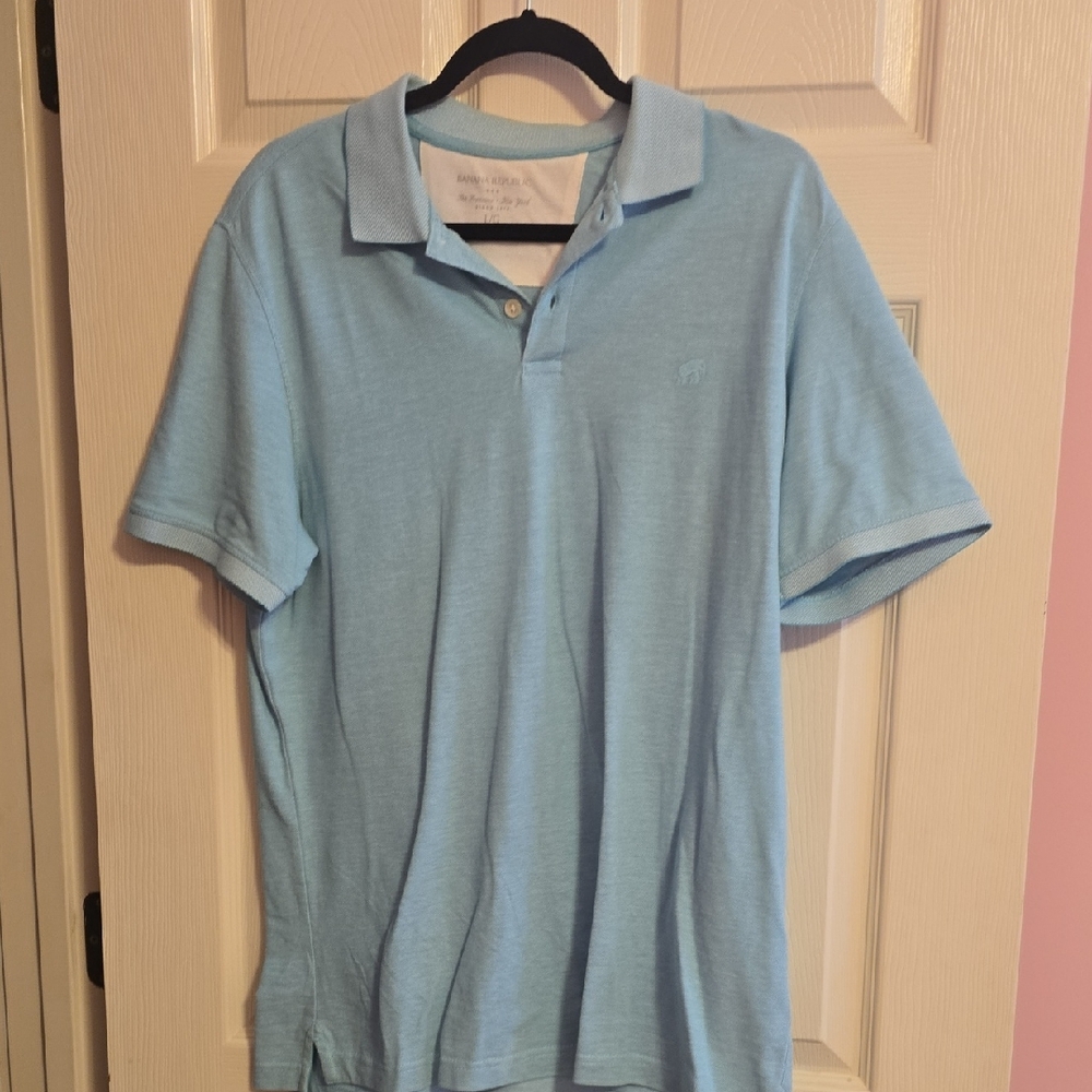Banana‎ Republic Sky Blue Polo Shirt